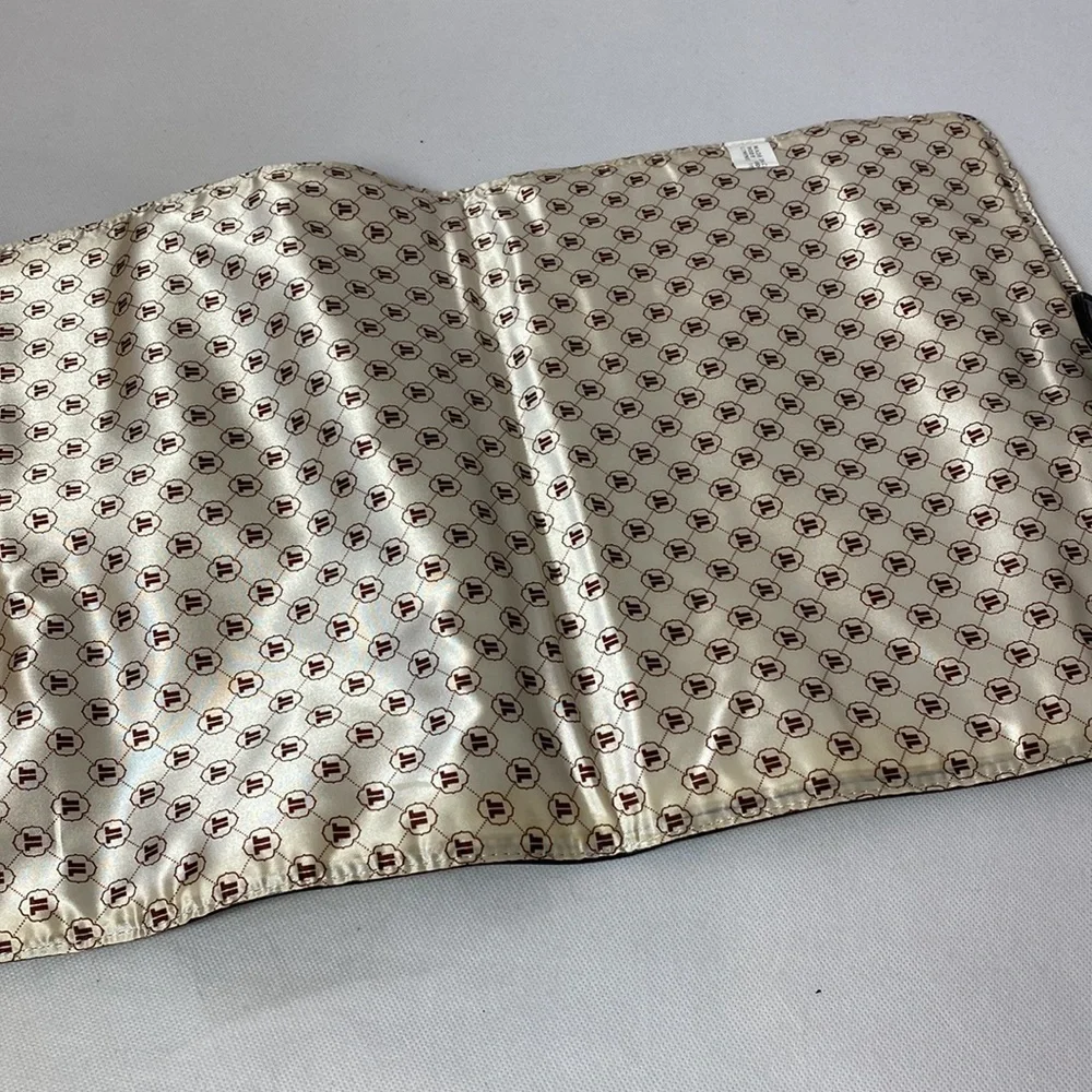 Liz Lange orange quilted diaper baby bag NWT